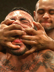 Winner fucks the loser when two hot Latin muscle studs battle for total domination on the mat and total destruction of the loser\'s hole. Caliente!