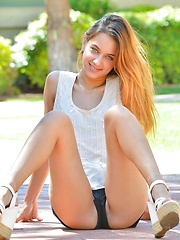Belicia - first time nude